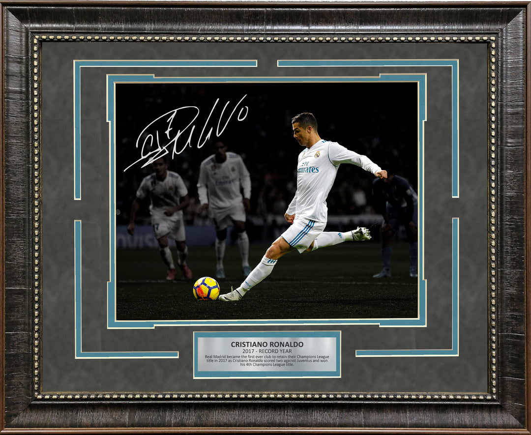 Ronaldo 2017 Record Year with Facsimile Signature