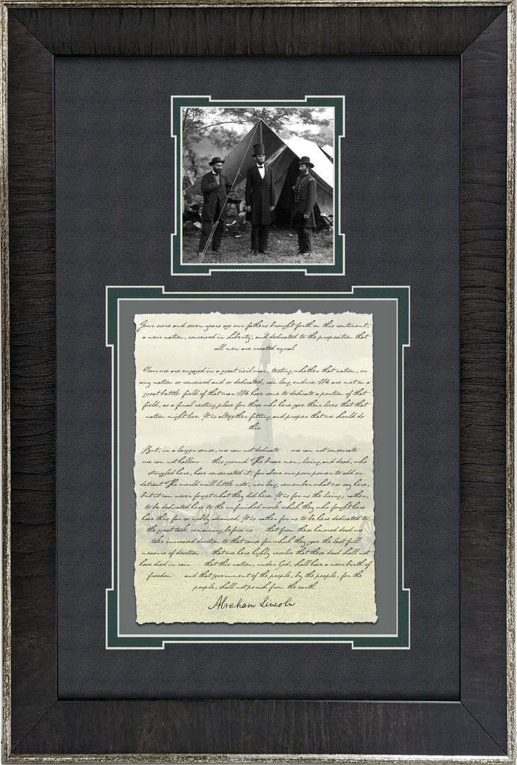 Abraham Lincoln - Gettysburg Address with Facsimile Signature