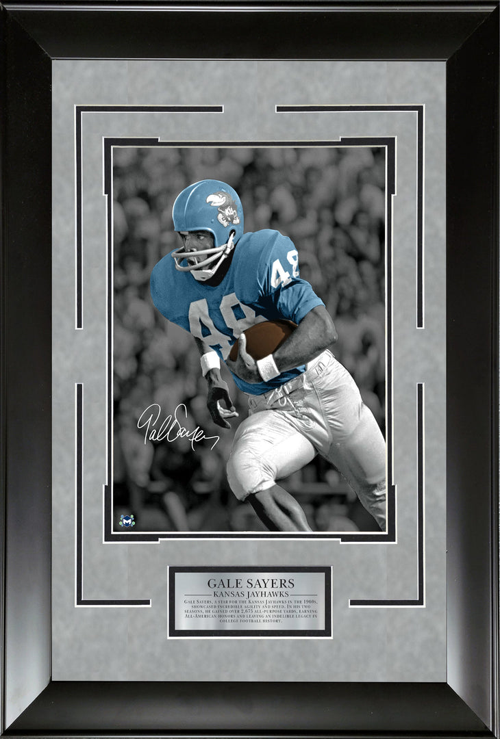 Gale Sayers - Kansas Jayhawks Spotlight with Facsimile Signature