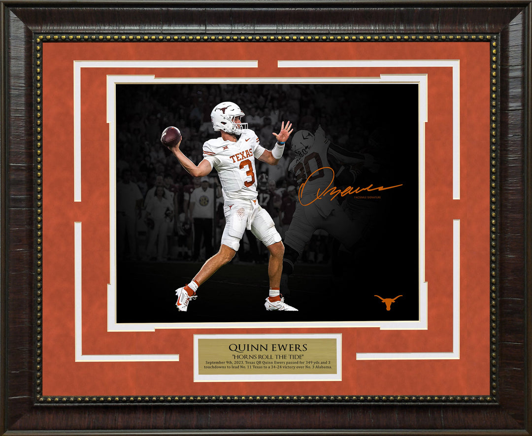 Quinn Ewers Texas Spotlight with Facsimile Signature