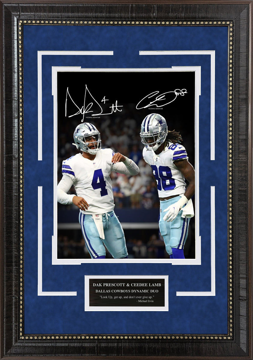 Dak Prescott and CeeDee Lamb Spotlight with Facsimile Signature ...