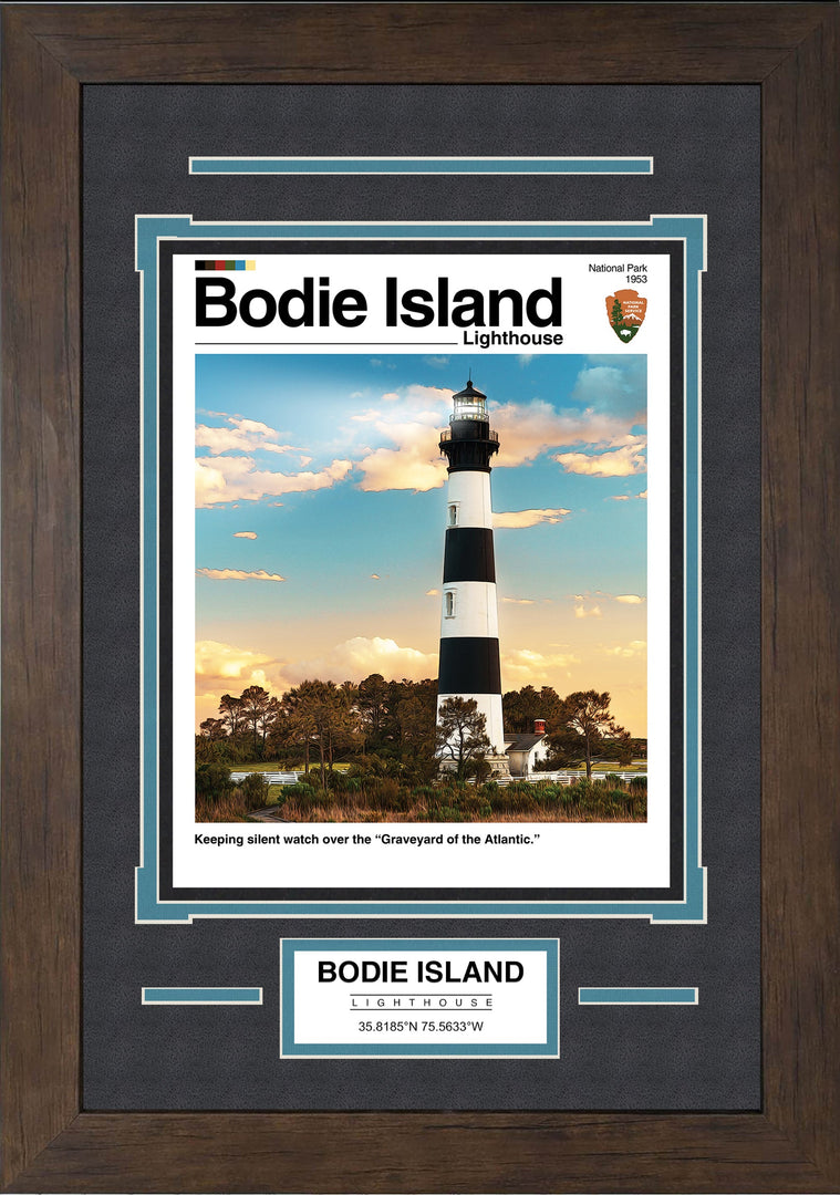 Bodie Island Lighthouse Mid-Century Art