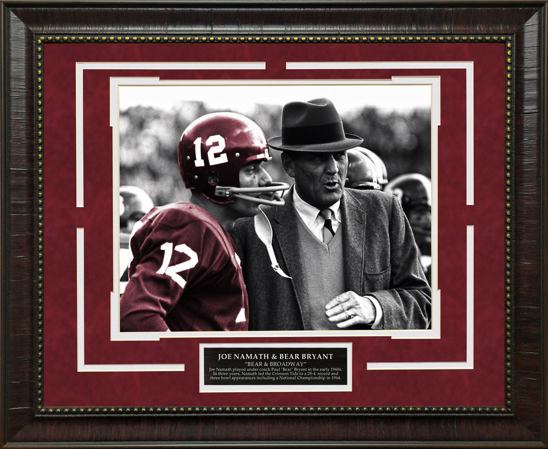 Bear Bryant & Joe Namath - University of Alabama