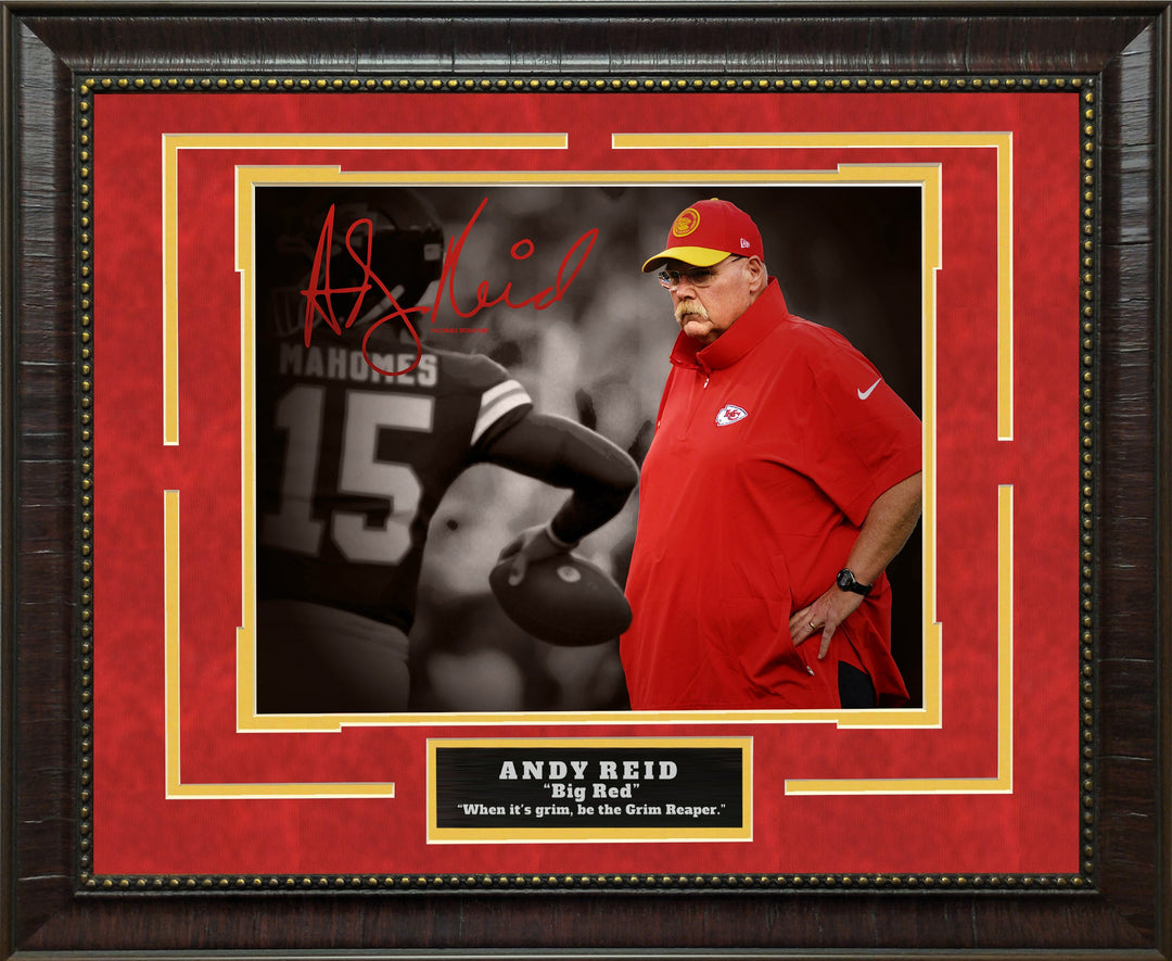 Andy Reed Kansas City Chiefs Spotlight with Facsimile Signature