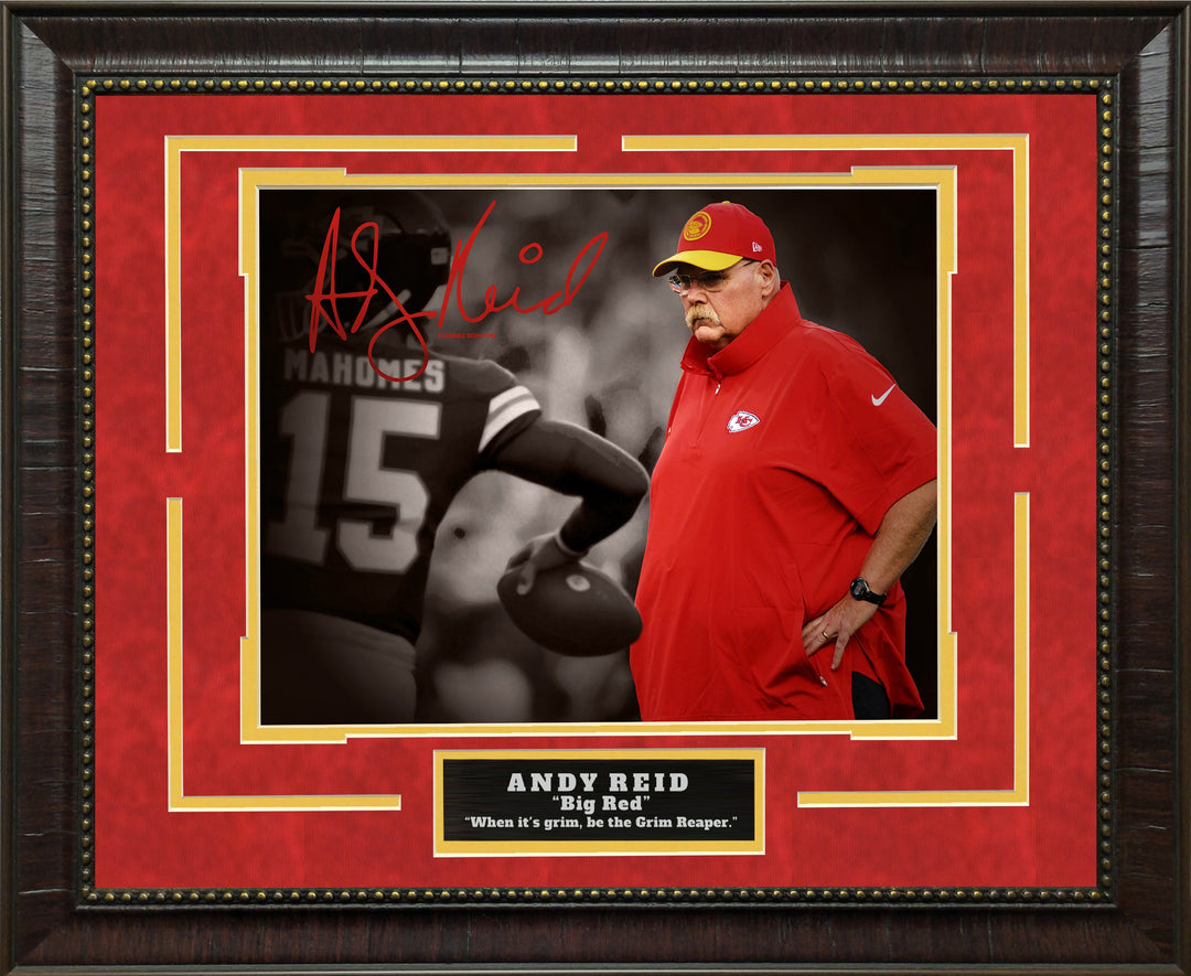 Andy Reed - Kansas City Chiefs - Spotlight with Facsimile Signature