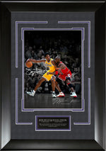 Load image into Gallery viewer, Kobe Bryant and Michael Jordan Spotlight with Facsimile Signatures