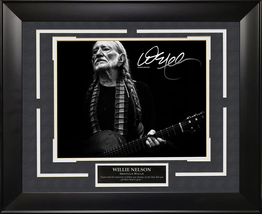 Willie Nelson Spotlight with Facsimile Signature