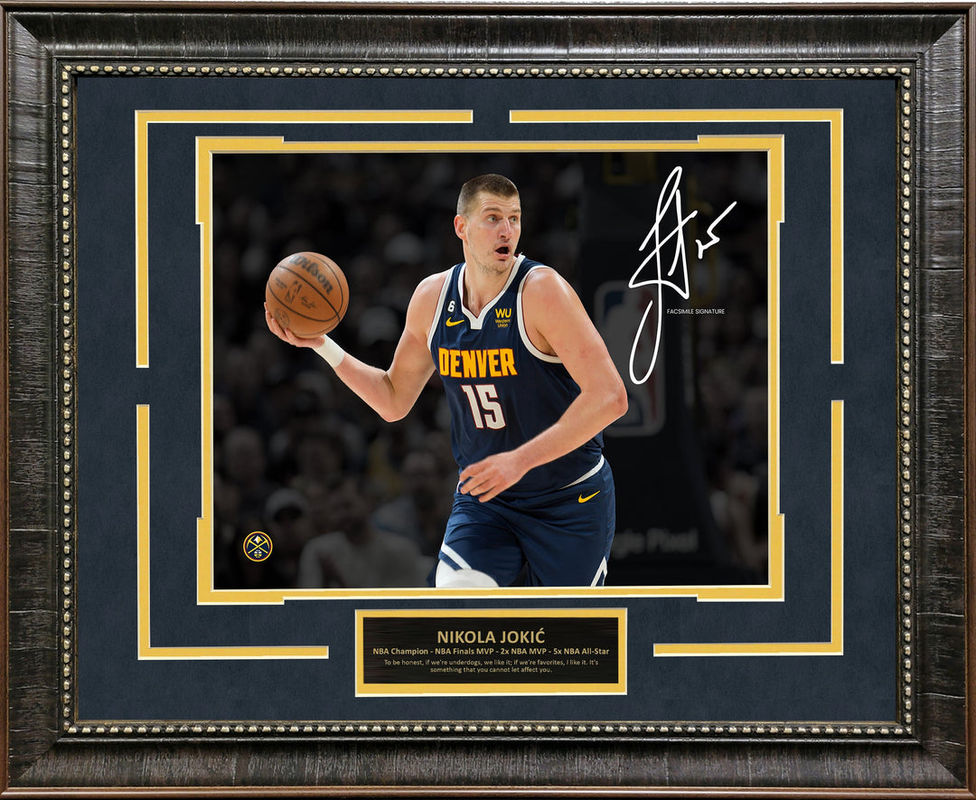 Nikola Jokic - Denver Nuggets Spotlight with Facsimile Signature