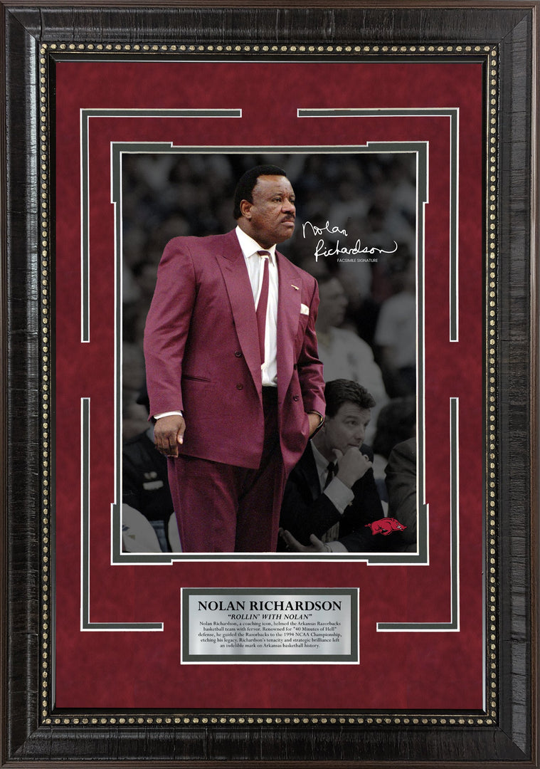 Nolan Richardson - Razorbacks Spotlight with Facsimile Signature