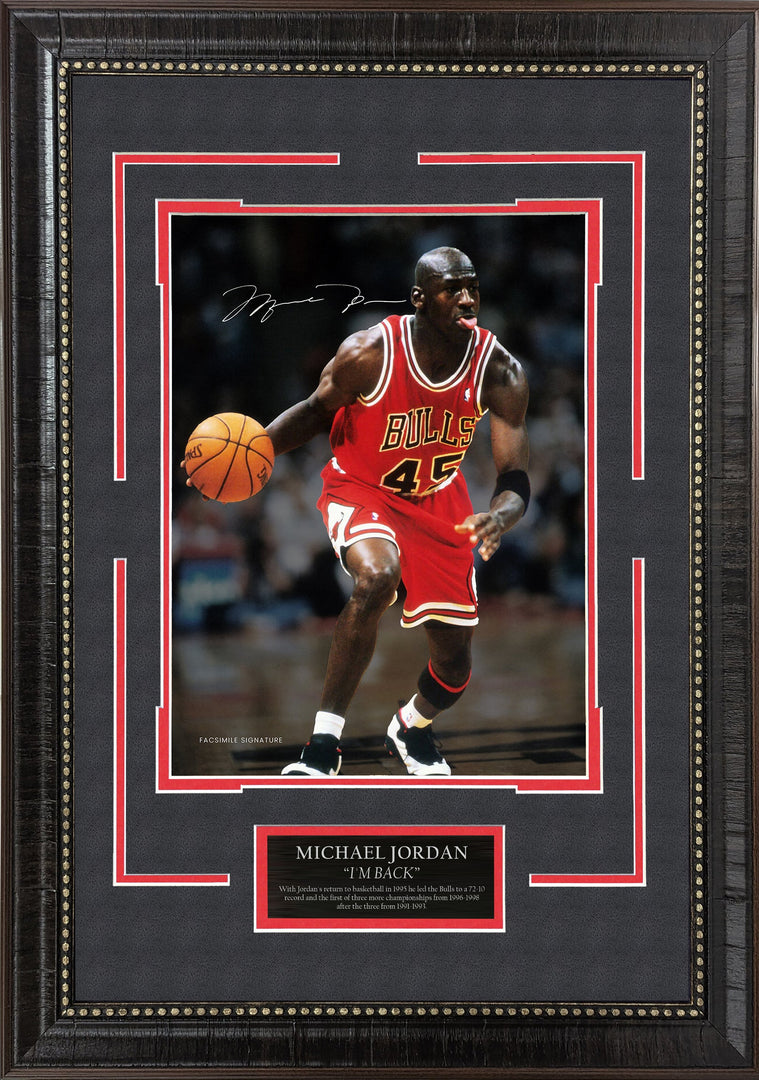 Michael Jordan - I'm Back - Spotlight with Facsimile Signature